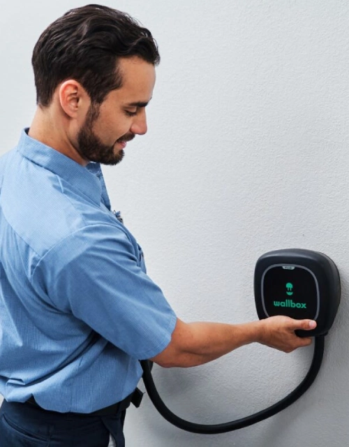 EV Charger on the wall
